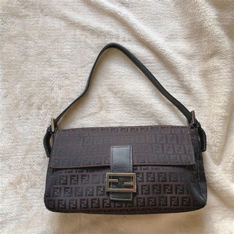 fendi black zucca 90s bags|how to authenticate fendi handbag.